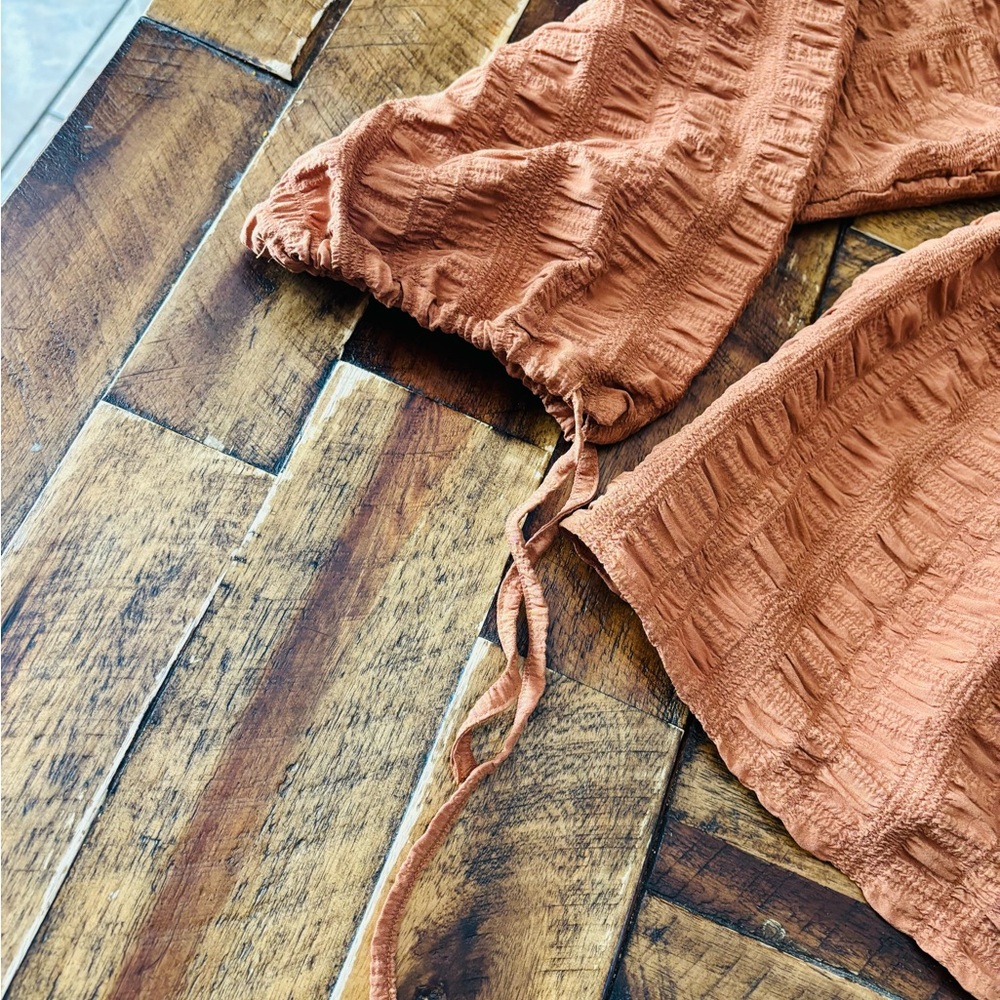 Love Riche Rust Textured Blouse - Picture 3 of 5